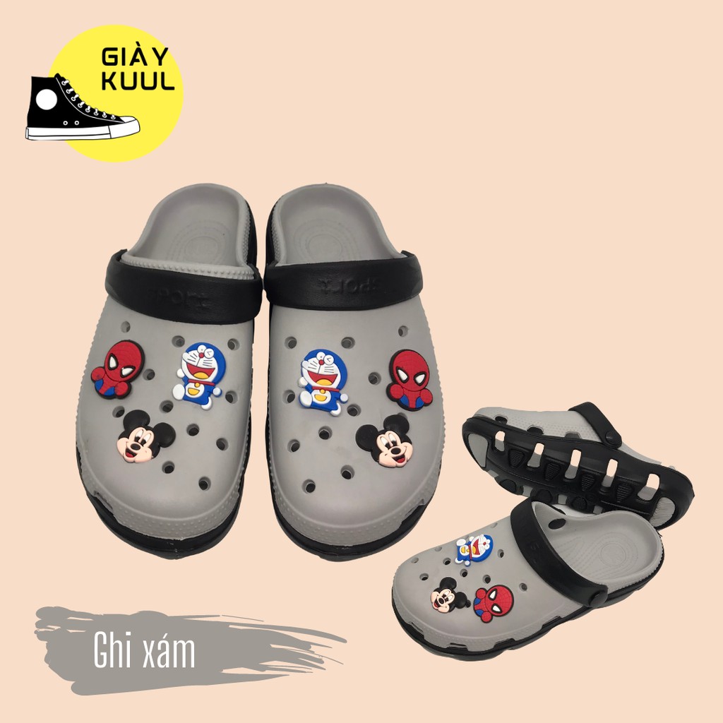 Dép cross sticker, dép sục nam nữ UNISEX duet hàn quốc đi mưa cao cấp - Giày KUUL | BigBuy360 - bigbuy360.vn