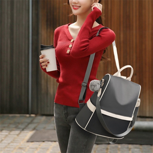 Balo Vải Oxford Cỡ Lớn Chống Trộm Thiết Kế Đơn Giản Thời Trang Cho Nữ