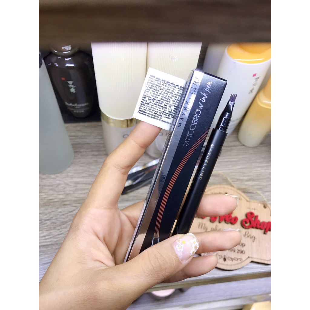 [ĐỌC KỸ MÔ TẢ] Bút Xăm Mày phẩy sợi Maybelline Tattoo Brow Ink Pen - Red Brown (nâu đỏ đất)