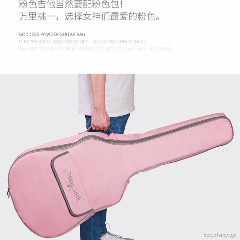 Túi đựng đàn guitar kích thước  40 /41 Inch màu hồng dễ thương
