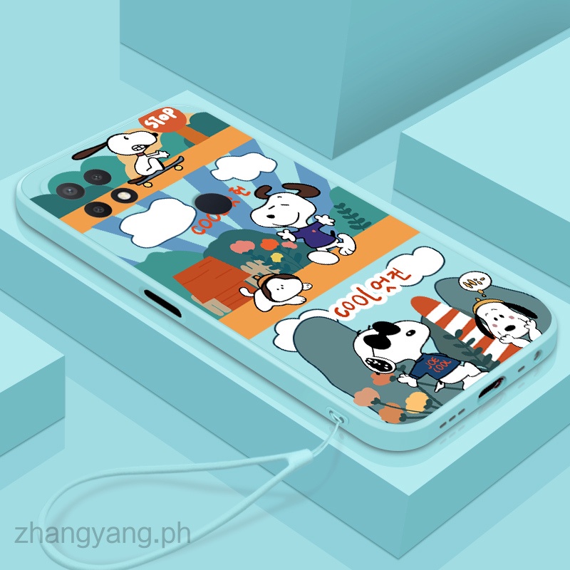 Ốp Điện Thoại Silicone In Hình Snoopy Đáng Yêu Cho Realme c25s c25 c12 c21y c25y c15 c21