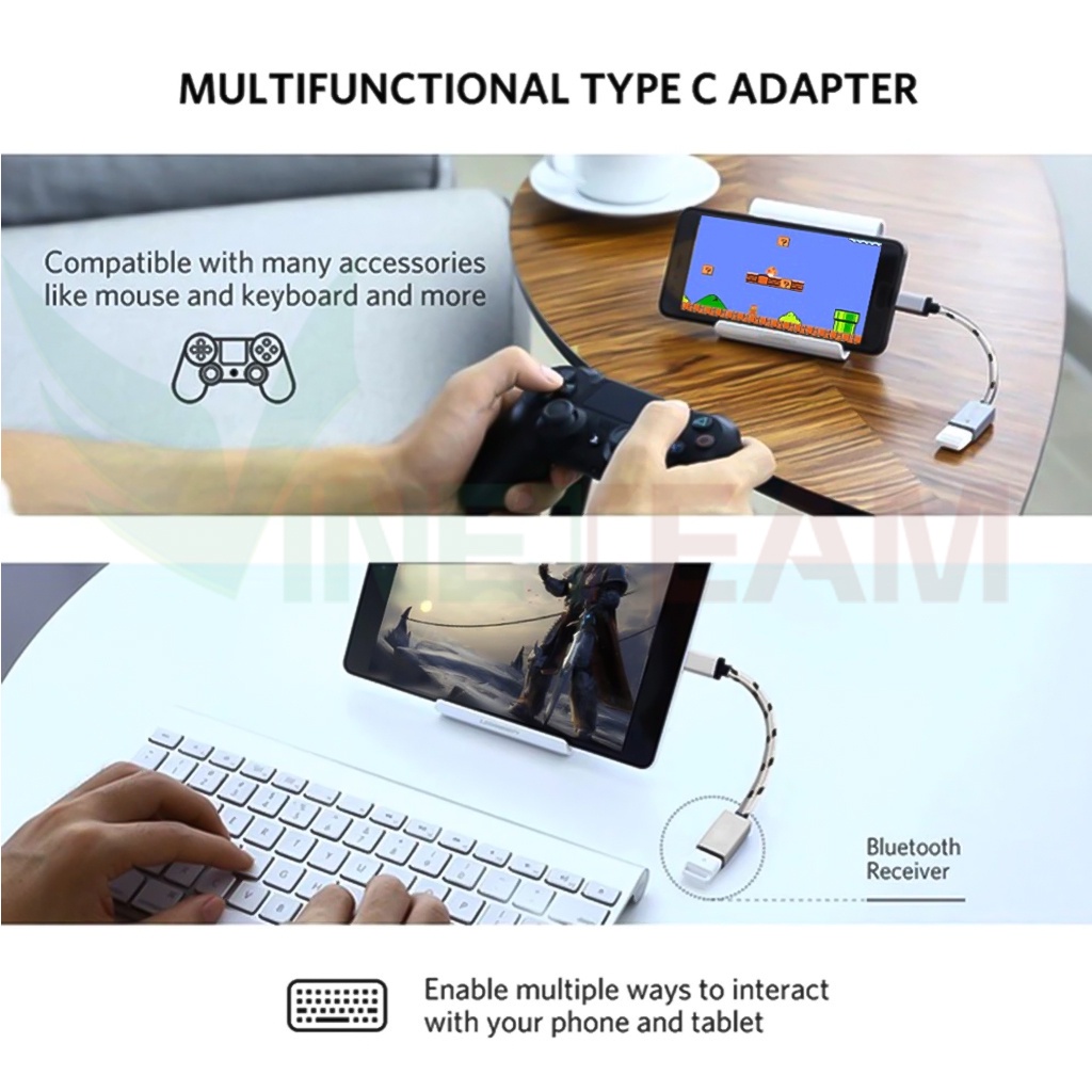 Cáp Chuyển Đổi Type C Sang Usb 3.0 - Cho Điện Macbook, Điện thoại Samsung, Oppo, Huewei...Cáp OTG -dc4714