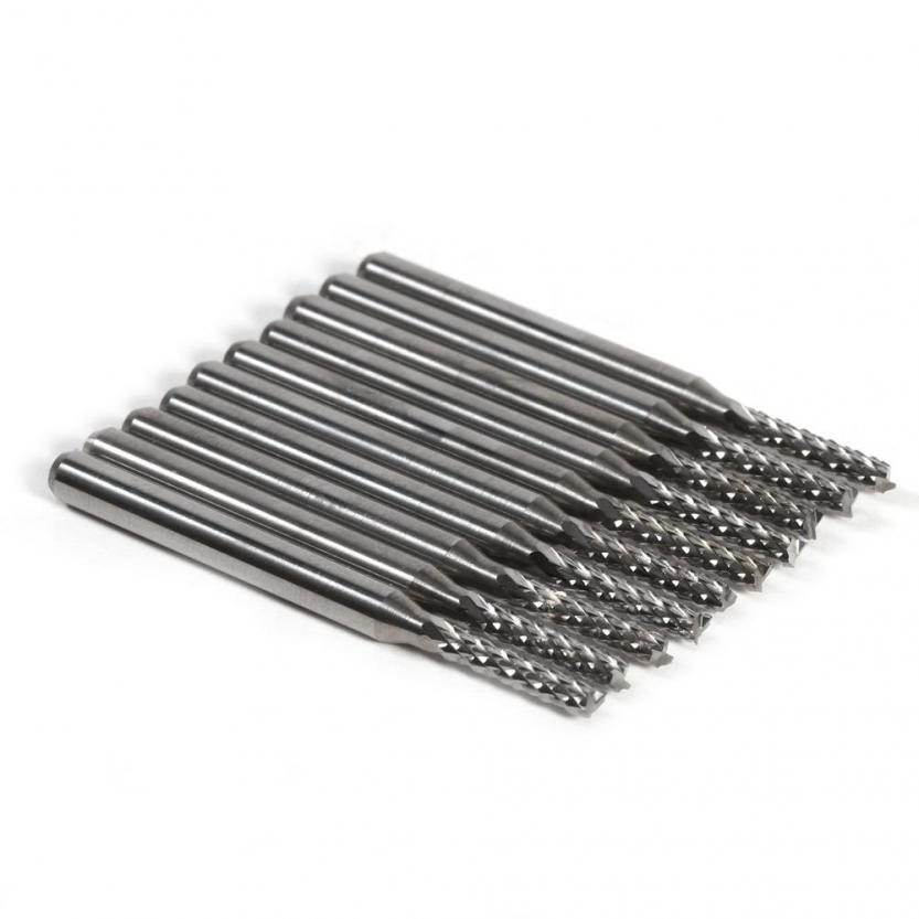 Bộ 10 mũi khoan màu bạc dài 37mm đường kính 2mm