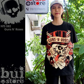 Guns N' Roses NTS 082 Rock band tee rock 100% cổng Thái Lan