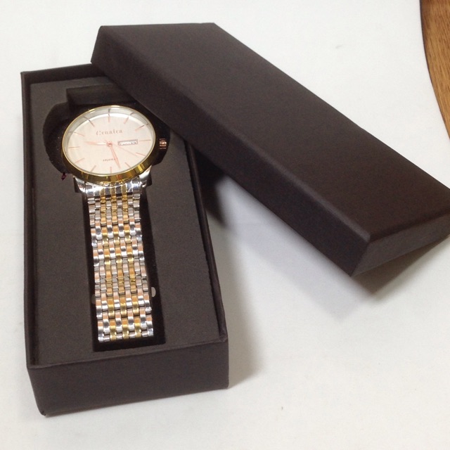 Hộp đồng hồ .Hộp đựng trang sức KT.14,5 x6.5x3 cm (Đen)