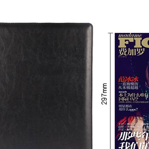 Ღツ Ngăn Chặn Tệp Tài Liệu A4 Bìa Da Kẹp Hồ Sơ Văn Phòng Làm Sạch Dữ Liệu Đa Năng Cho Văn Phòng