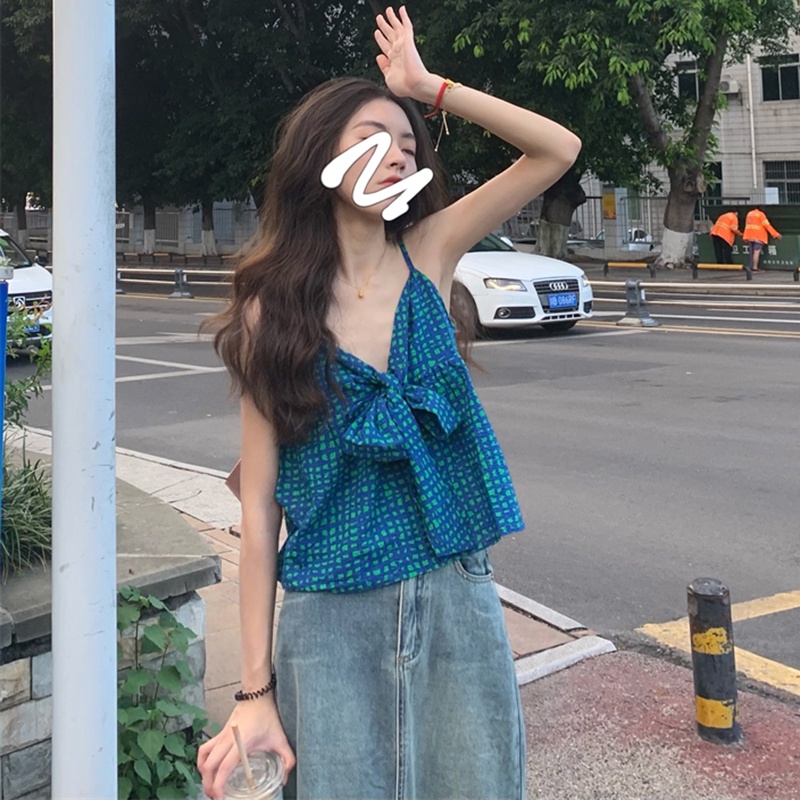 Áo Nữ Ngắn Thắt Nơ Thời Trang Dễ Phối Đồ