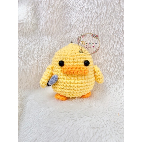 Móc khoá Vịt hung hăng cầm kiếm