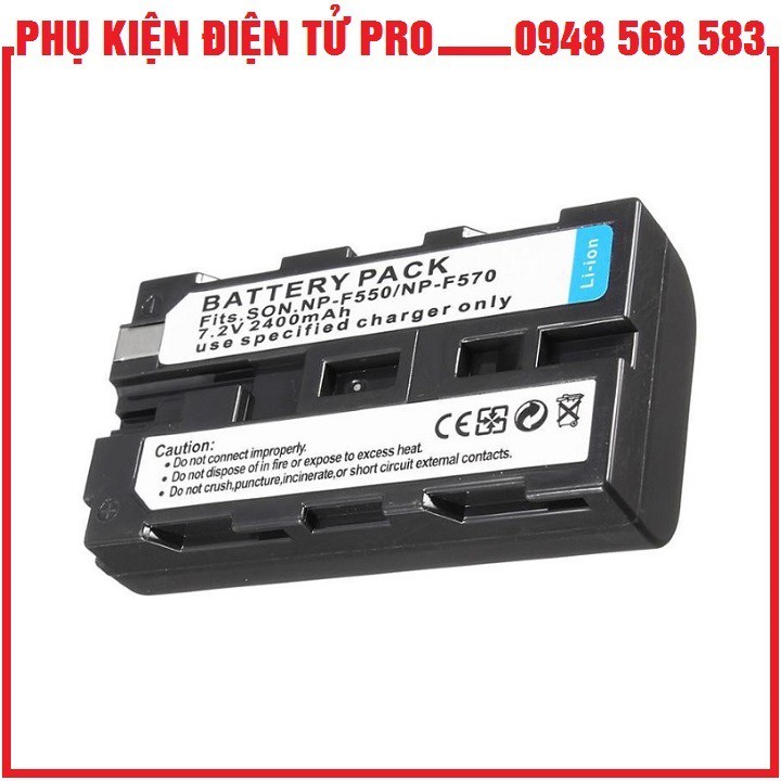 Pin Cho Máy Quay Phim Sony Np-F550/Np-570 7.2V 2400Mah