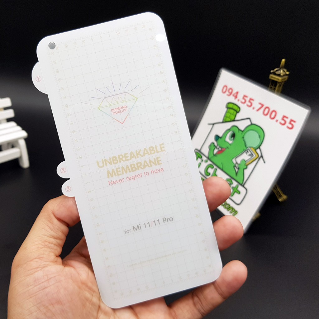 Dán CL Dẻo PPF Xiaomi Mi 11/ 11 Pro/ 11 Ultra Cường Lực Mặt Trước Trong Suốt