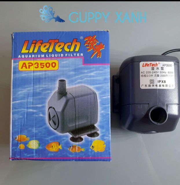 Máy Bơm Oxy Xử Dụng Cho Hồ Cá Cảnh Life Tech AP 2000, 2500, 3100, 3500