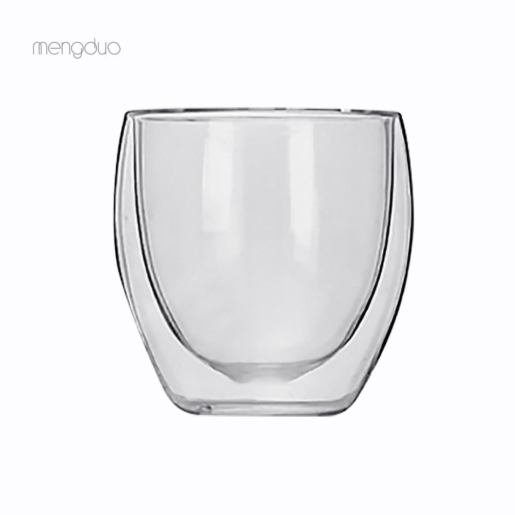 Cốc thủy tinh hai lớp cách nhiệt dung tích 80ml/250ml/350ml/450ml | BigBuy360 - bigbuy360.vn