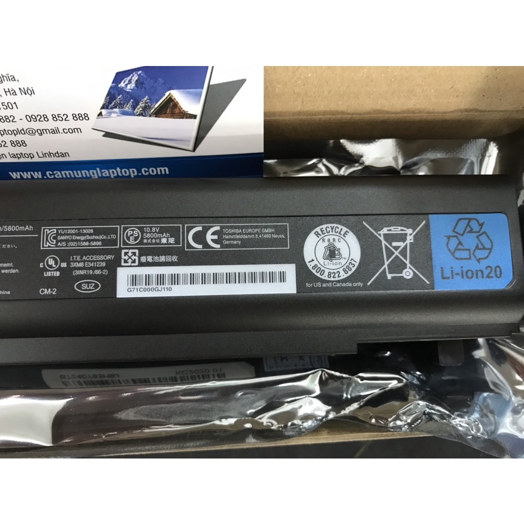 Pin Laptop Toshiba R30 R30-A R30-A1310 R30-AK01B 5162 PA5161U-1BRS PA5162U-1BRS Battery