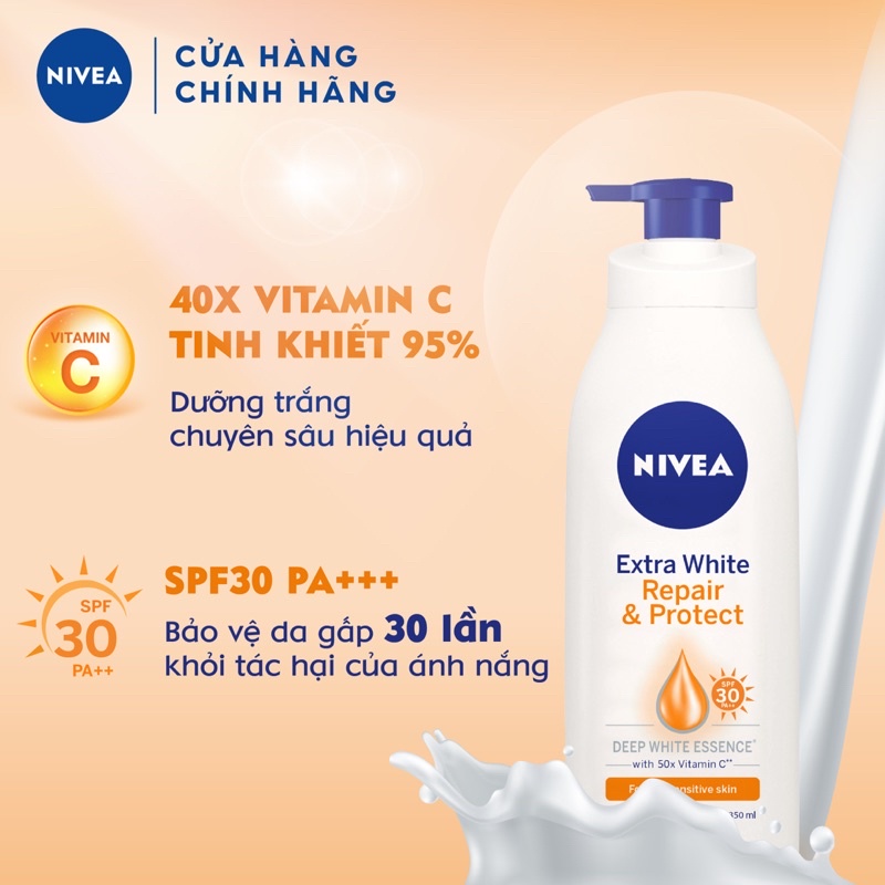 Sữa Dưỡng Thể Nivea Extra White Body Lotion 400ml