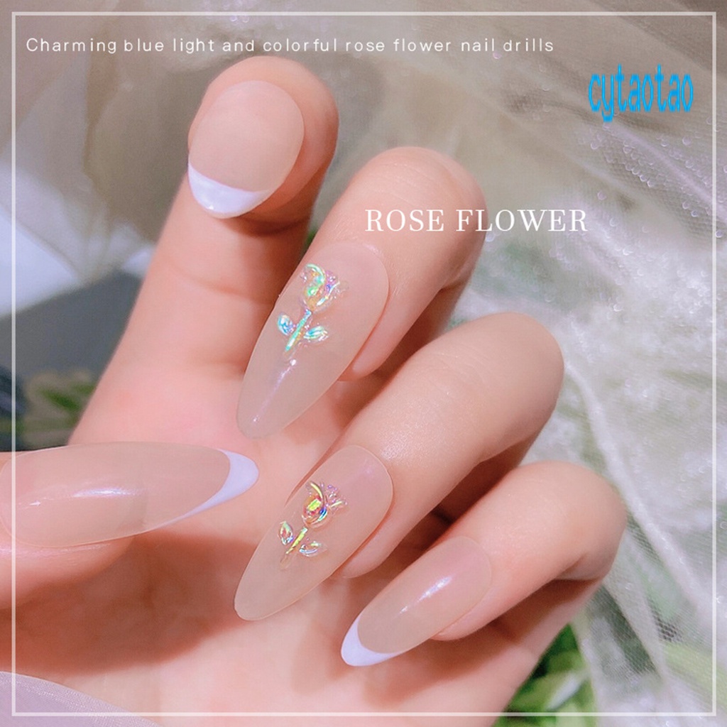 Set 30 Bông Hoa Hồng 3D Trang Trí Móng Tay Dễ Thương