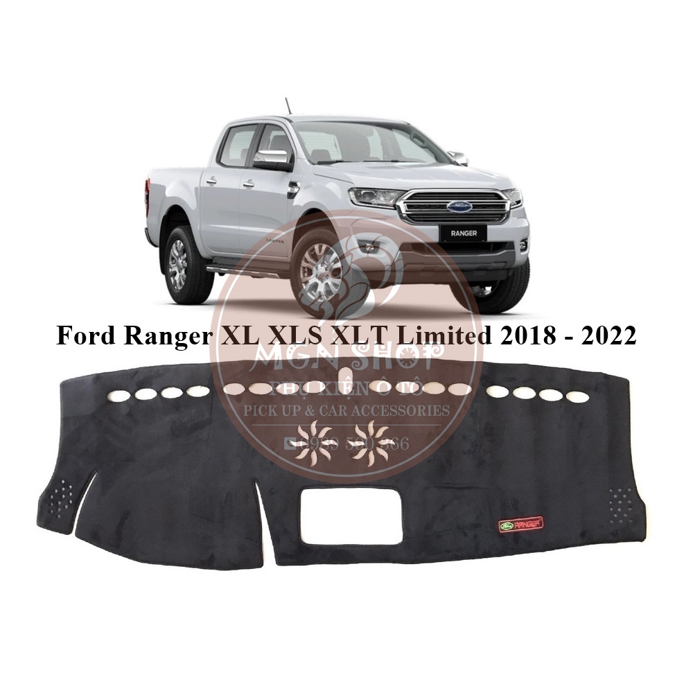 [Thảm taplo] [Ford Ranger Wildtrak 2015 - 2022] [Ford Ranger XL XLS XLT 2018 - 2022] lông cừu