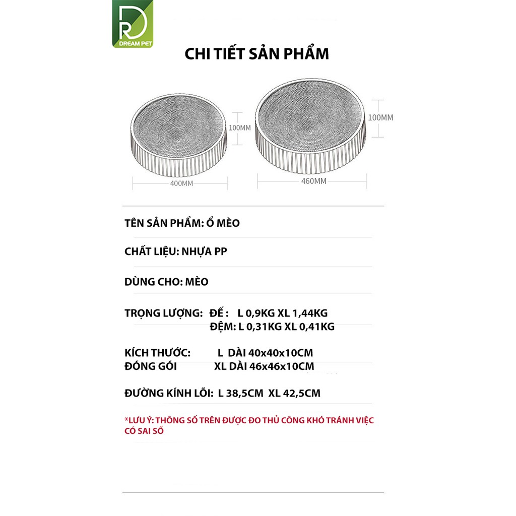 Ổ NẰM CHO MÈO - BÀN CÀO CHO MÈO CAO CẤP -[CHÍNH HÃNG]