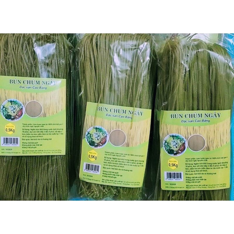 500g Bún rau chùm ngây Eatclean Healthy đặc sản Cao Bằng