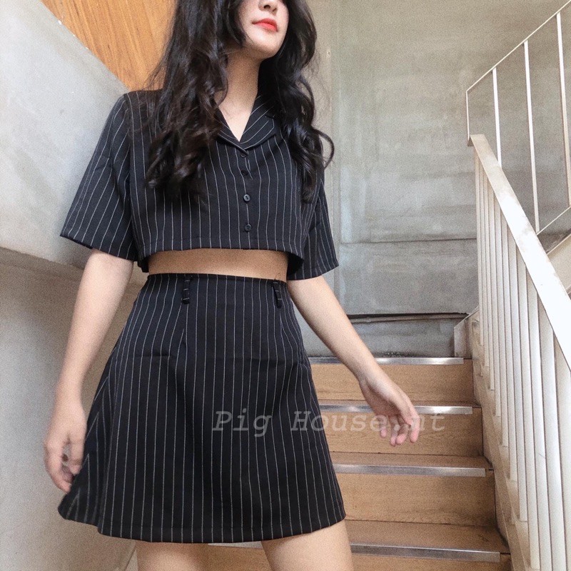 ❌❌ ẢNH THẬT SÉT VEST QUẦN GIẢ VÁY CHỮ A bảng màu thật 🥰🥰