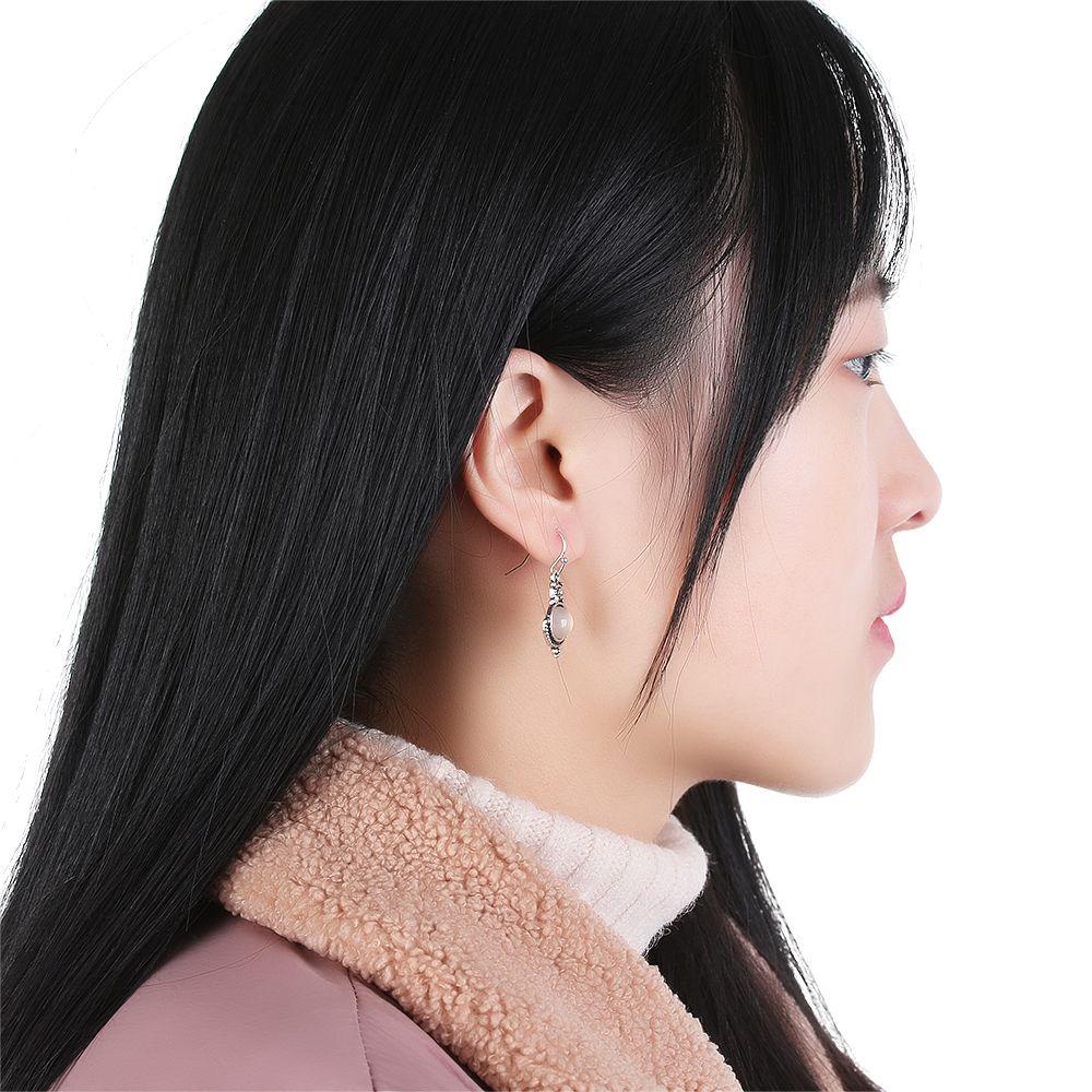 Khuyên Tai Dáng Dài Hình Cầu Vồng Phong Cách Retro