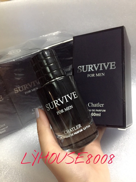 Nước Hoa Nam Survive For Men Chatler (60ml) - Bản Dupe của Sauvage Dior