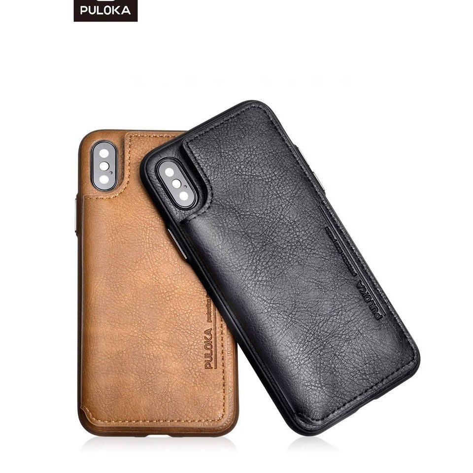 [ Chính hãng ] Ốp lưng đa năng ví Puloka da xịn cho Iphone X / XS MAX / 7+ /8  PLUS / 11 / 11 PRO / MAX, đựng tiền, thẻ