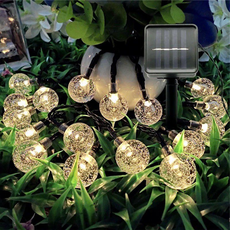 Dây đèn LED năng lượng mặt trời các loại không thấm nước bóng tròn dùng decor ngoài trời ,trang trí ban công .