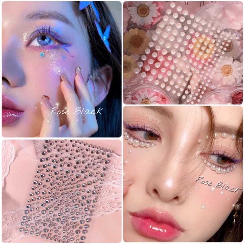 ( hàng về đủ mẫu) Đá đính mặt lung linh như nữ thần K-Pop ánh AB make up hàn quốc cực xinh mã 11 make up lolita