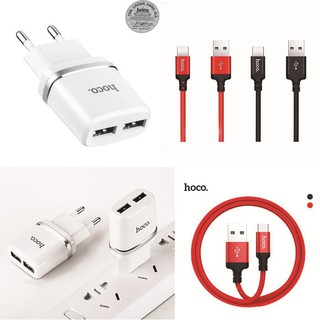 [PHỤ KIỆN BALI - 100% CHÍNH HÃNG] - COMBO BỘ CÓC CÁP SẠC NHANH TYLE C SIÊU BỀN HOCO - CÓC C12 & CÁP X14