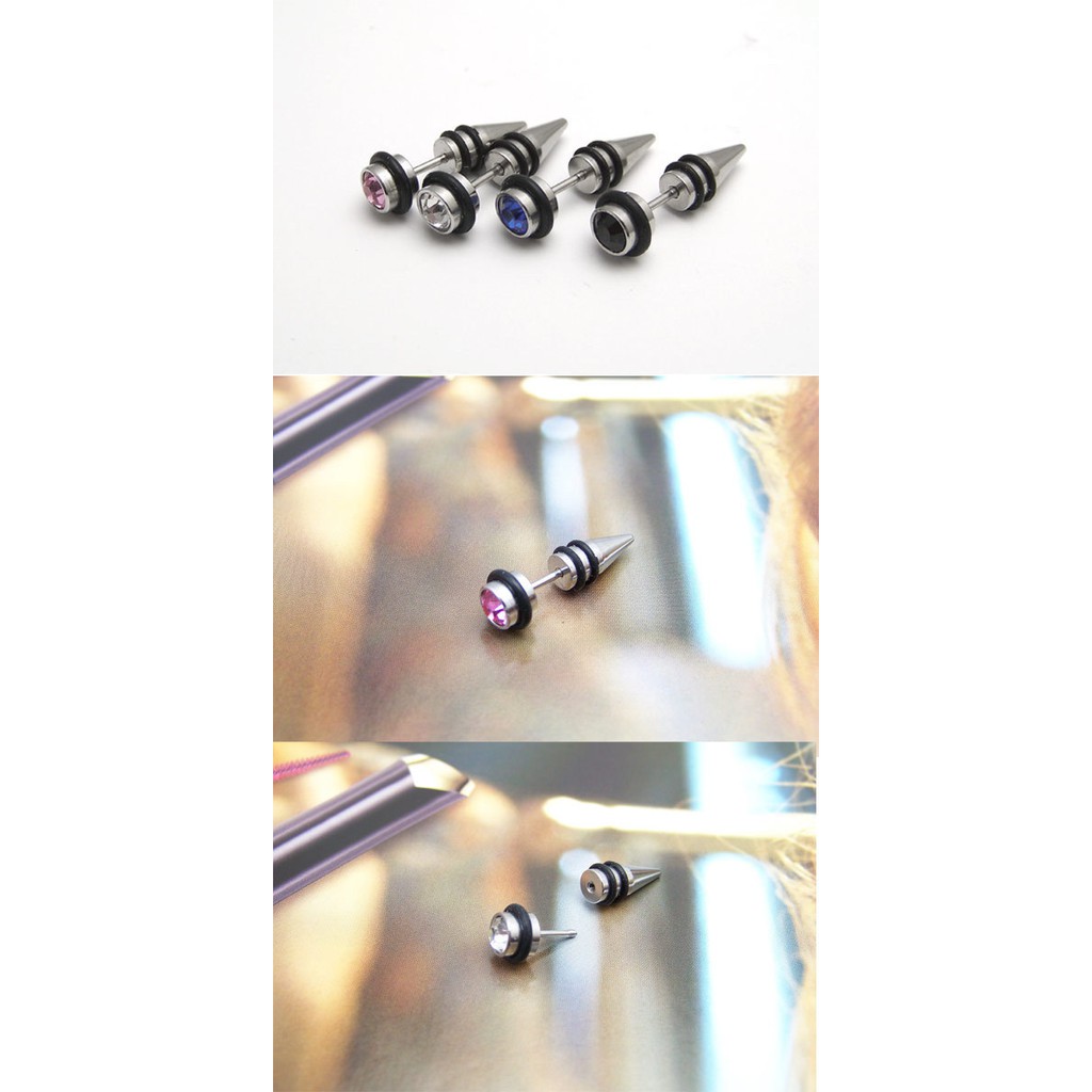 Bông Tai Unisex Đinh Đính Đá Nhiều Lựa Chọn - Bim's House