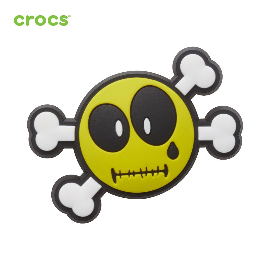 Sticker nhựa jibbitz gắn dép unisex Crocs Smiley Brand Cross Bones Marvel - 10008320