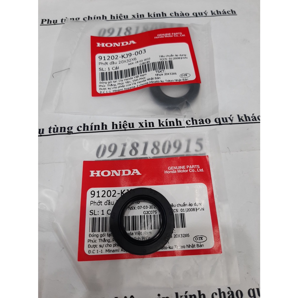Phớt dầu 20X32X6 phớt láp nhỏ phớt kj9 honda