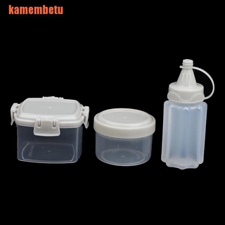 Bộ 4 hộp/chai bóp đựng gia vị/salad/nước sốt nhỏ gọn tiện lợi