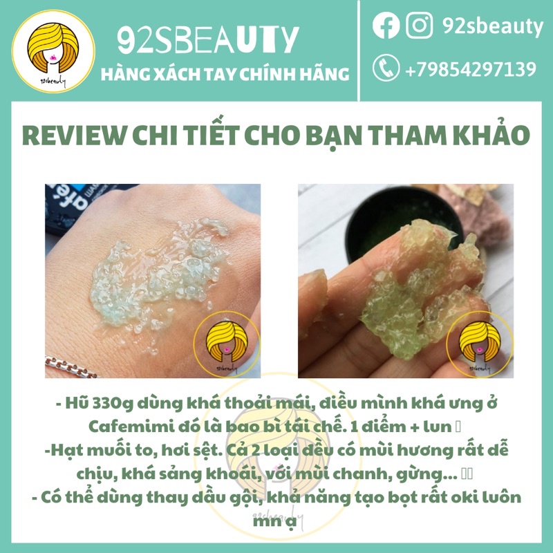 [Đủ bill] Tẩy da chết da đầu Cafe Mimi Super Volume Shampoo Scrub làm sạch sâu ngừa bết tóc, sạch gàu