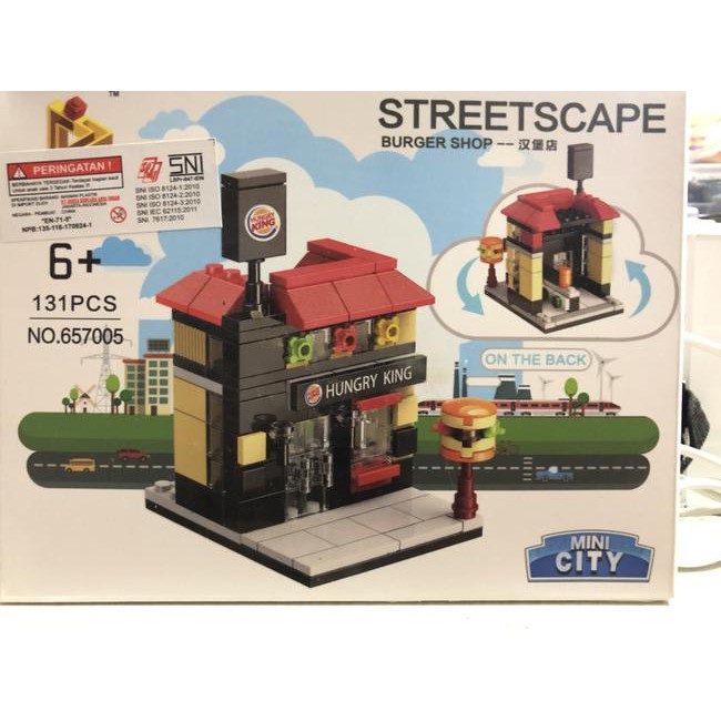 Mô Hình Đồ Chơi Lắp Ráp Lego Nhân Vật Hoạt Hình Panlos - City Burger