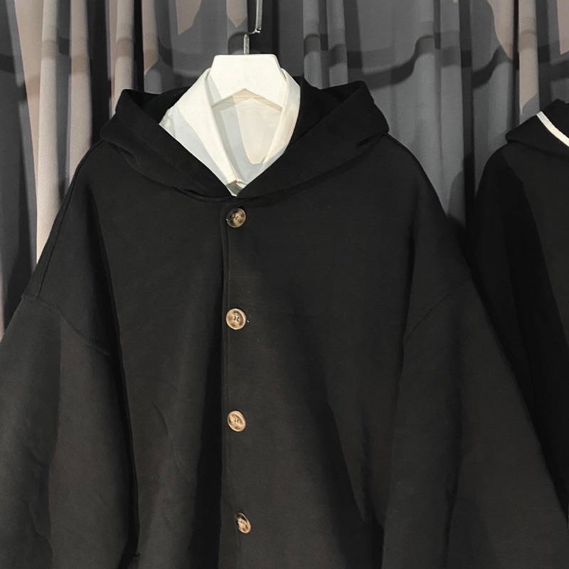 [sẵn] Áo Khoác Form Rộng Nút Gài Genz Ulzzang unisex