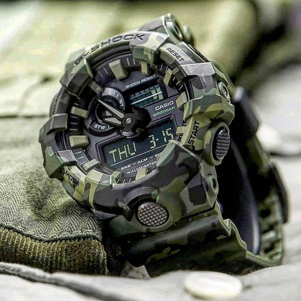 Đồng hồ Casio G-Shock Nam GA-700CM-3A bảo hành chính hãng 5 năm - Pin trọn đời