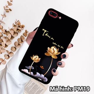 Ốp điện thoại IPHONE 7/7 PLUS/8/8 PLUS in hình tâm an vạn sự an – lưng kính tráng gương viền dẻo