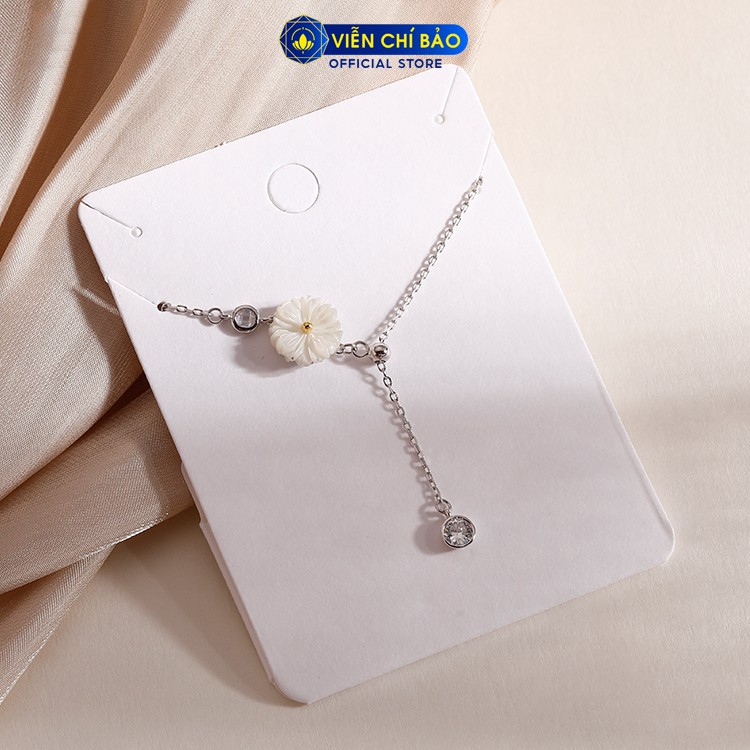 Dây chuyền bạc nữ Cúc họa mi chất liệu bạc 925 thời trang phụ kiện trang sức nữ Viễn Chí Bảo D400350