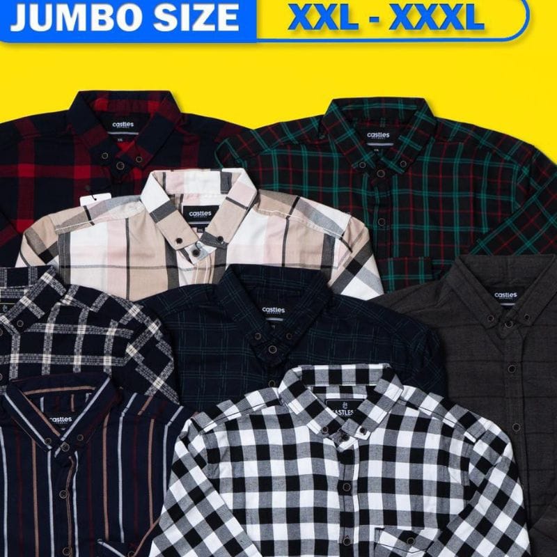 Áo Sơ Mi VảI Nỉ Tay DàI SIZE LớN XXL XXL / / Jumbo 2022
