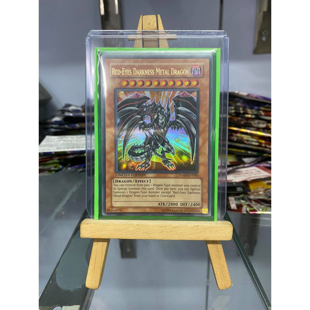 [ Dưa Hấu Yugioh ] Lá bài thẻ bài Red Eyes Darkness Metal Dragon - Ultra Rare - Tặng bọc bài nhựa bảo quản