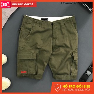 Quần short nam kaki túi hộp big size tới 90kg