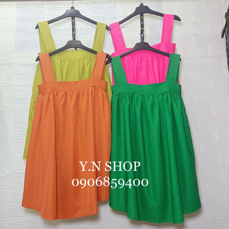 Đầm Ngắn Babydoll Chéo Lưng Cách Điệu, Váy Suông 2s Bản To Siêu Xinh