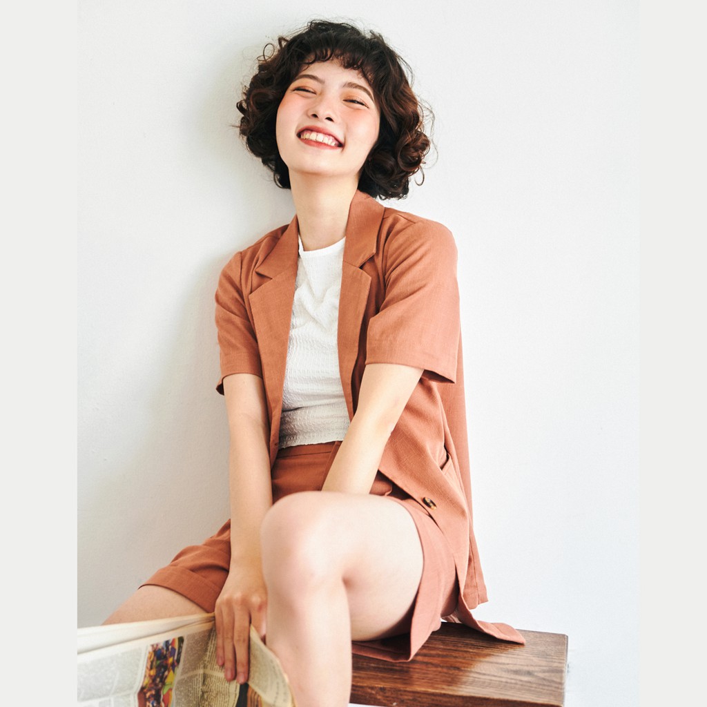 BLEUBIRD Áo khoác ngắn tay PENNY BLAZER | BigBuy360 - bigbuy360.vn