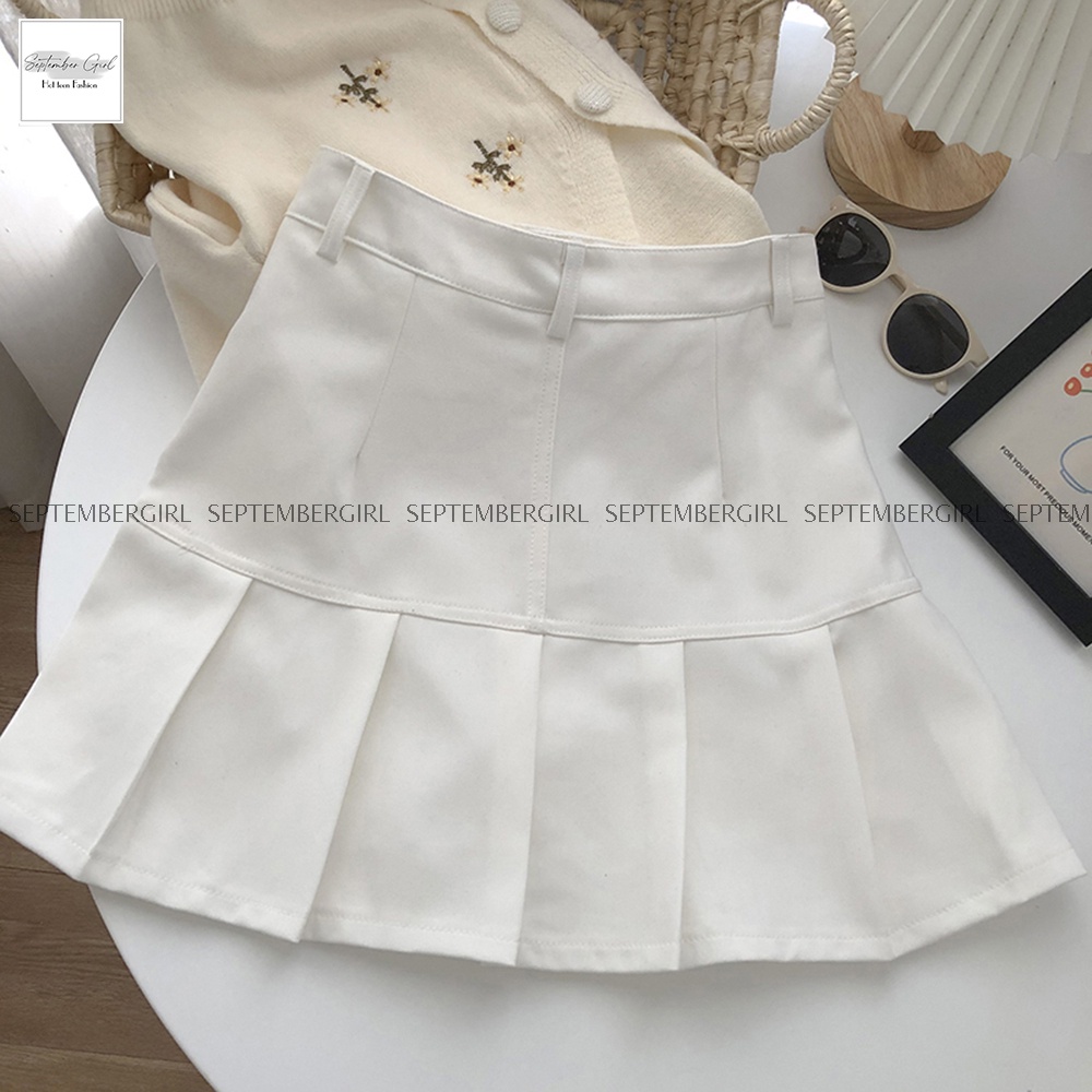 Chân Váy Ngắn Nữ Chất Kaki Dập Ly *FREESHIP* Thời Trang SEPTEMBERGIRL - WM SKIRT 001V2