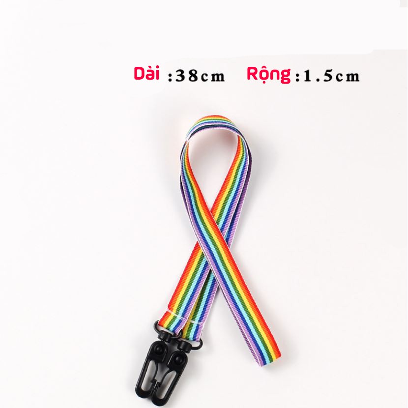 Dây đeo khẩu trang Hàn Quốc nhiều màu sọc cá tính