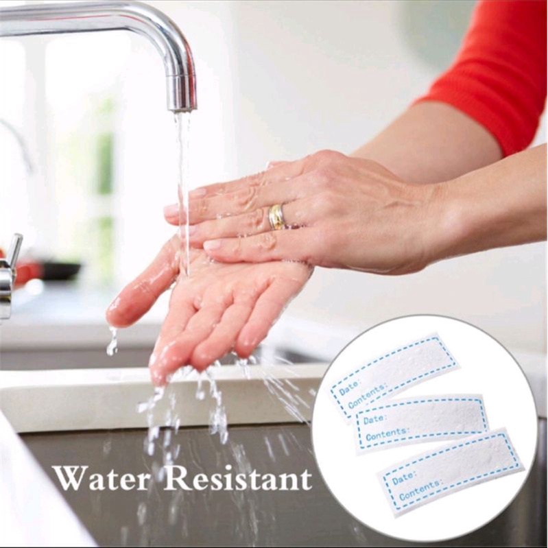 Cuộn 125 miếng giấy ghi chú chống thấm nước- Giấy Note dán hủ lọ, tủ, thức ăn, túi, bìa cứng