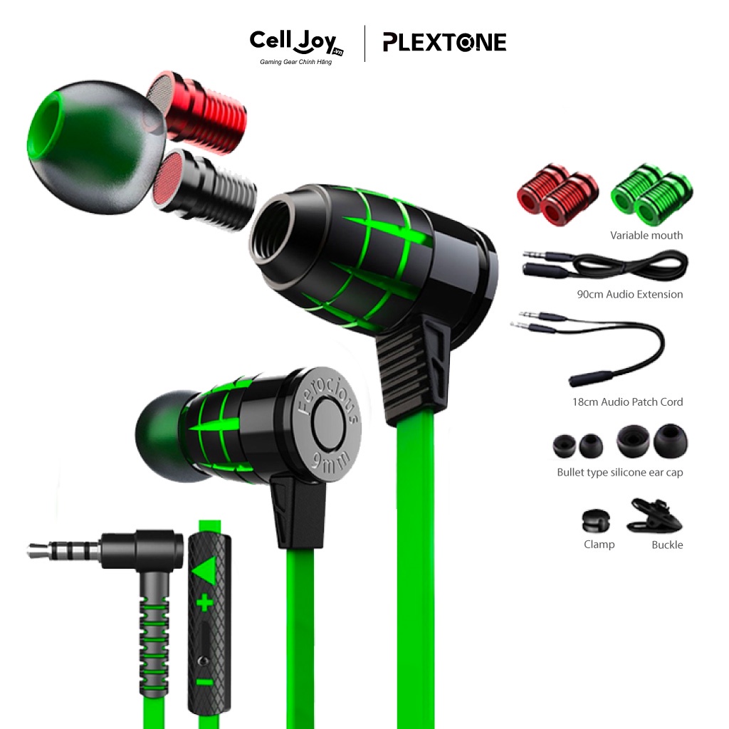 Tai nghe game thủ cho điện thoại, PC PLEXTONE G25 tai nghe Gameming có dây nhét tai tuỳ chỉnh hiệu ứng âm thanh