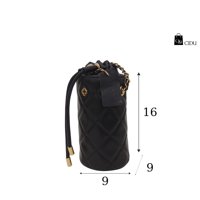 Túi Đeo Chéo Hình Trụ Dây Rút Thời Trang CIDU Cd46