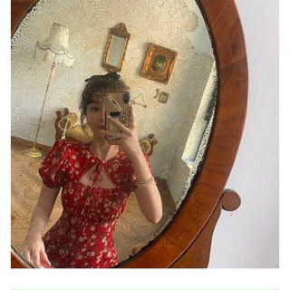 LIMA DRESS - ĐẦM CỔ CỘT NƠ HOA
